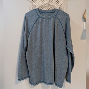 Nike Men's Dri-Fit Long Sleeve Athletic Shirt Blue XL